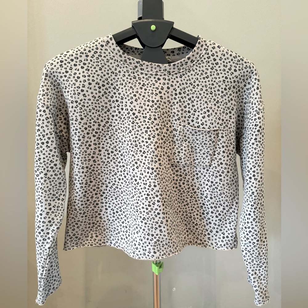 Cheetah Cropped Sweatshirt :: Small
